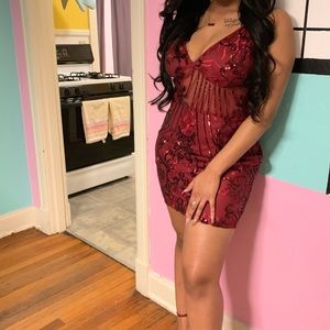 Sequin cocktail dress